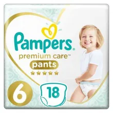 Трусики Premium Care Pampers, размер 6,(15+ кг) 18 шт