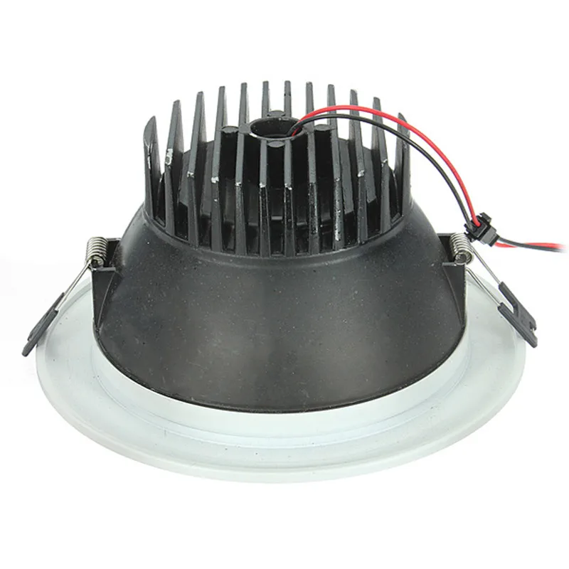 85-265 в 21 Вт COB утопленный светодиодный потолочный светильник с приводом энергосберегающая Серебристая раковина белого цвета светодиодный