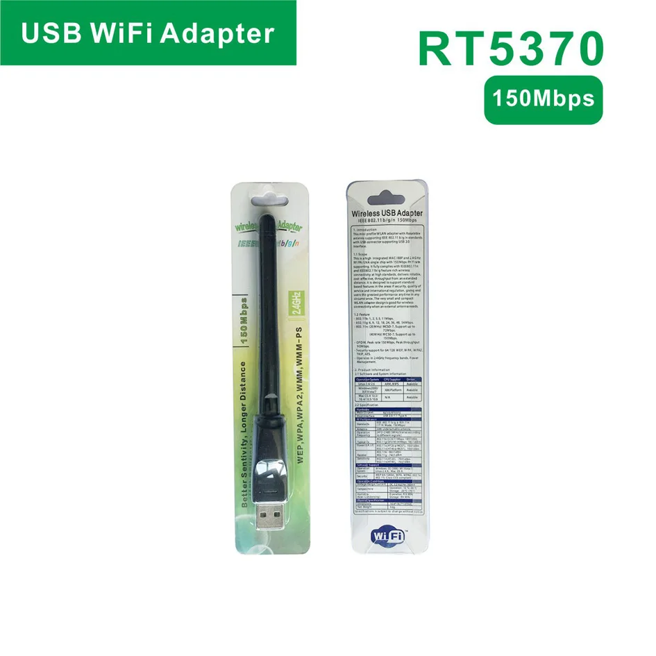 

1000pcs 150M External USB WiFi Adapter Antenna RT5370 Dongle Mini Wireless LAN Network Card 802.11n/g/b for WinXP Vista Win7 / 8