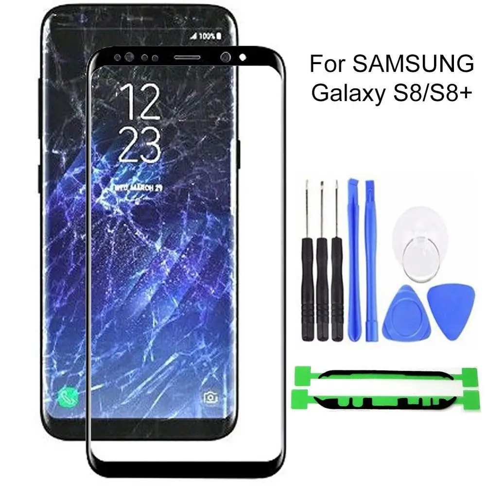 Front Outer Glass Lens Cover Touch Screen Replacement for Samsung Galaxy S8 S8Plus Cover Repair
