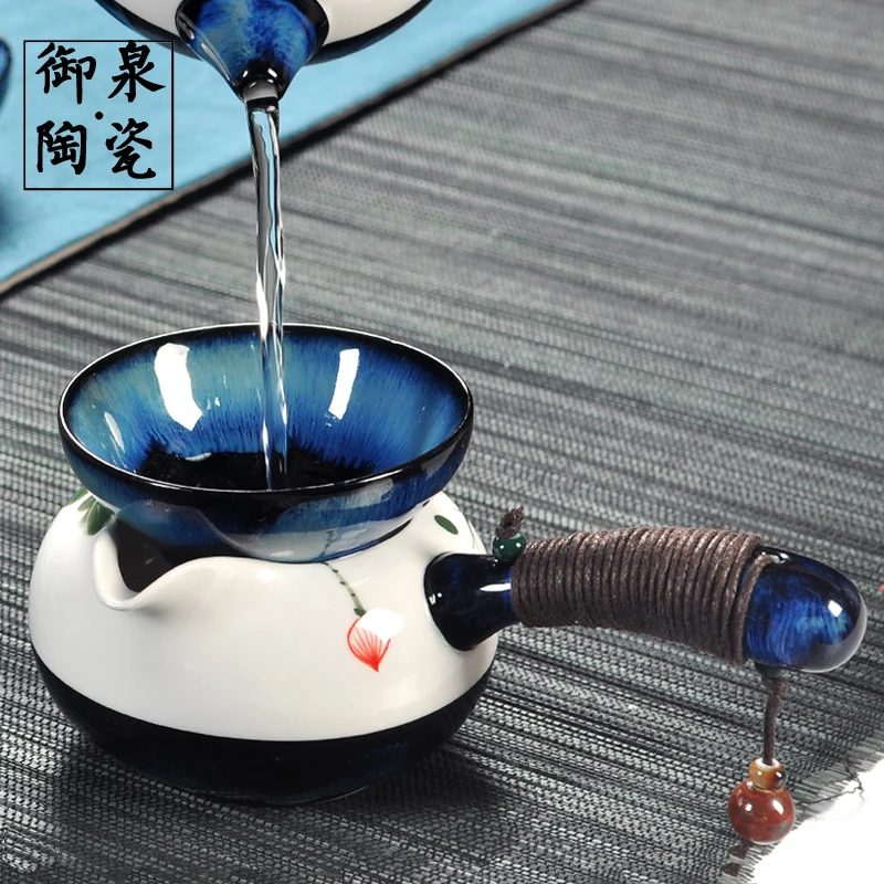 Китайский керамический чайный набор ручная роспись яркая чашка кунг фу чайная