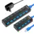 USB HUB 3.0 HUB USB Splitter Multi USB 3.0 2.0 HUB USB3 4/7 Port Multiport Hab PC Аксессуары с адаптером Питания для Компьютера