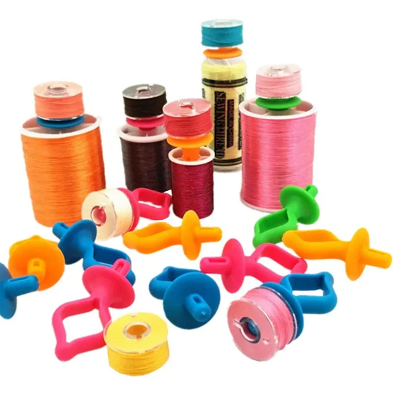 5Pcs Sewing Accessories Bobbin Holders Clamps Thread Spool Holders Thread Spool Huggers Keep Thread Spools From Unwinding Peels