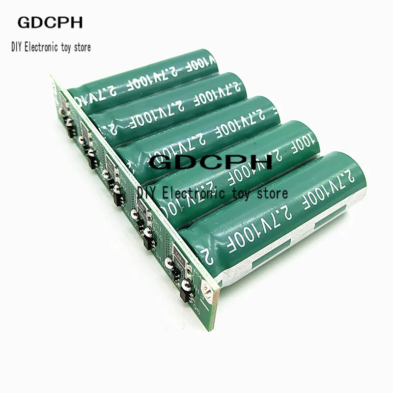 Uper Farad конденсаторы 5 шт. 2,7 V 100F супер конденсатор с защитой 13,5 V 20F Ultracapacitor