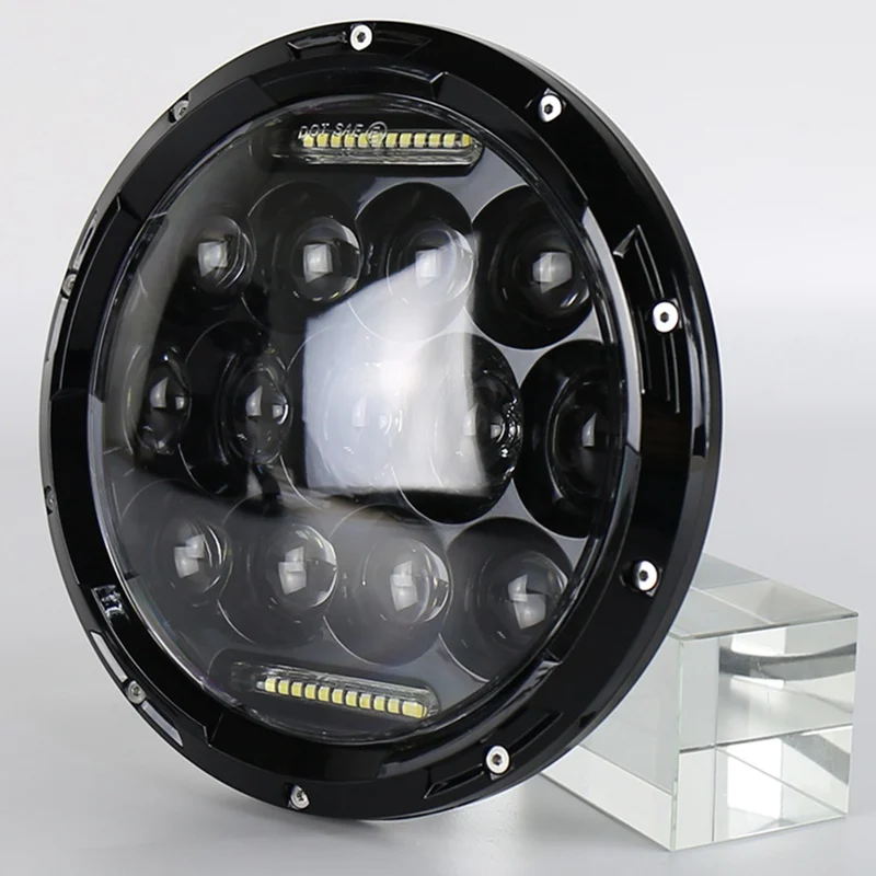 Автомобильный светодиодный лампы для фар 7 дюймов 75 Вт круглый светодиодный фонарь для внедорожных мотоциклов
