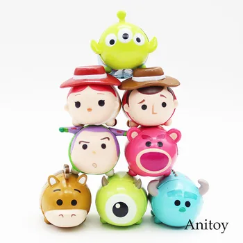 

Woody Jessie Buzz Lightyear Alien Monsters Inc Sullivan PVC Action Figure Collectible Model Toy story 8pcs/set KT3607 1934--3cm