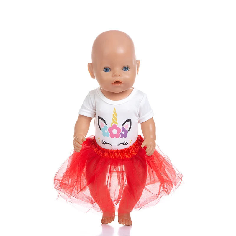Born New Baby Doll Одежда Подходит для 18 дюймов 40-43 см красный, синий и зеленый Русалка Кукла Одежда Аксессуары для ребенка подарок на день рождения - Цвет: q-110