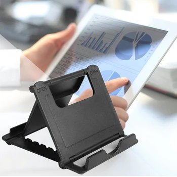 

Adjustable Multi-Angle Tablet Holder Folding Cellphone Stand Universal Desktop Plastic Phone Holder
