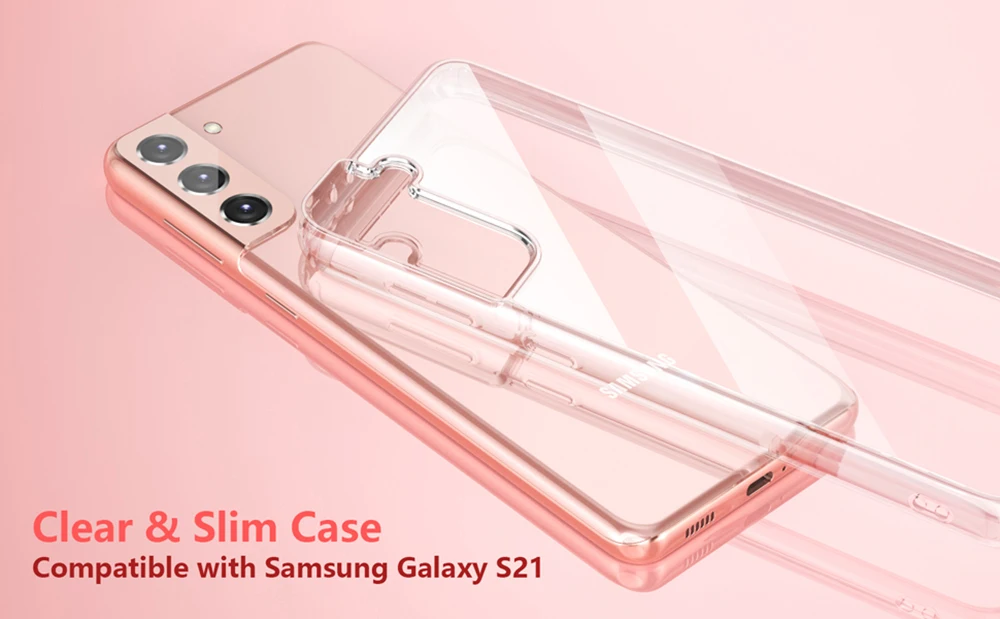 samsung cases cute Hybrid Clear Phone Case For Samsung Galaxy S21 S20 Note 20 Ultra S10 Note 10 Plus 9 8 Soft Case PC Hard Back Cover Shockproof cute samsung cases