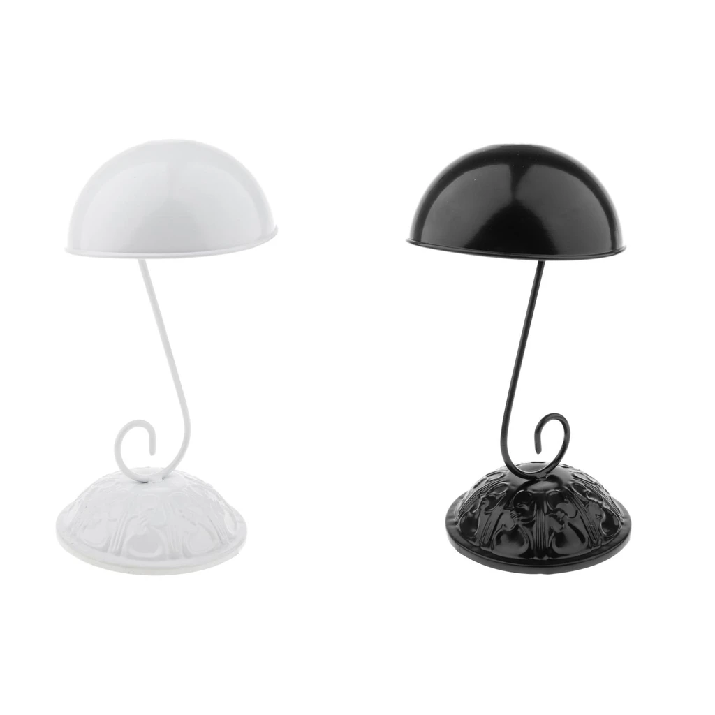 2PCS Retro Hat Wig Display Holder Baseball Sports Caps Storage Organizer Stand Rack