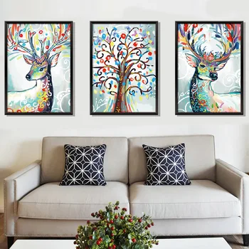 

Nordic Style Creative 3d Cartoon Animal Wall Wall Sticker Living Room Bedroom Removable Sticker Paper