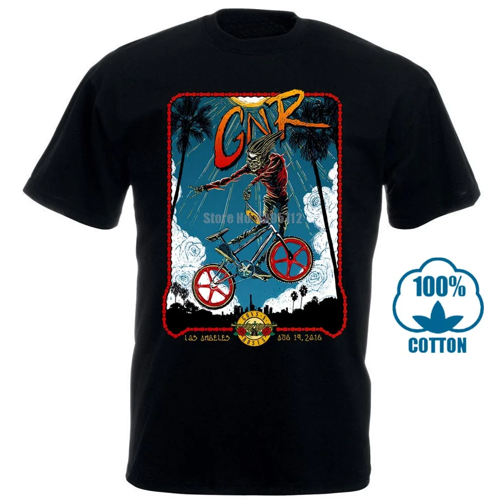 Пистолеты N Roses Bmx футболка Размеры S, M, l Xl 2Xl Фирменная Новинка официальный футболка