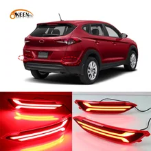 2 шт. для hyundai Tucson автомобильный Светодиодный отражатель лампа задняя противотуманная фара Задний бампер светильник тормозные Аксессуары светильник