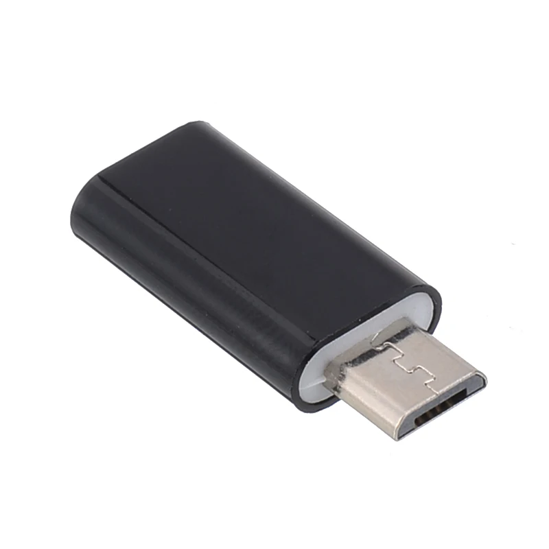 Mayitr High Quality Micro USB Male 5 Pin to USB 3.1 Type C Female Connector Data Adapter Converter Black White