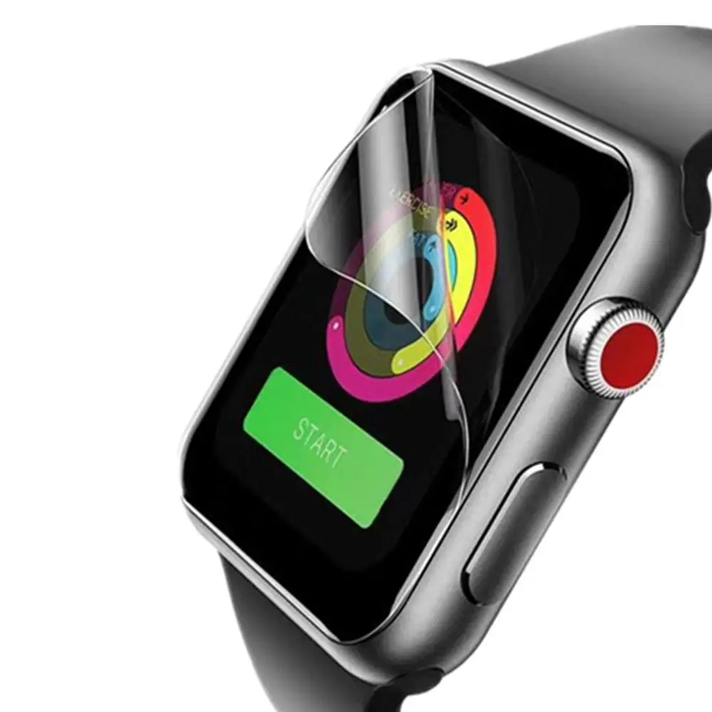 Для Apple Watch band watch 5 4 3 мягкая защита экрана 44 мм 40 Iwatch Мягкая пленка крышка 9D