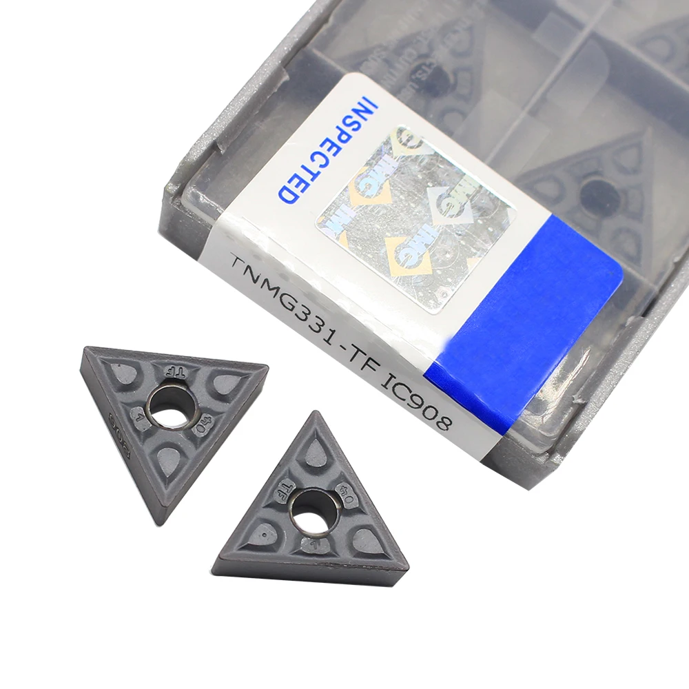 10 шт. TNMG160404 TF IC907/IC908 TNMG331 внешние токарные инструменты карбидная вставка токарный резак инструмент токарный токарная пластина