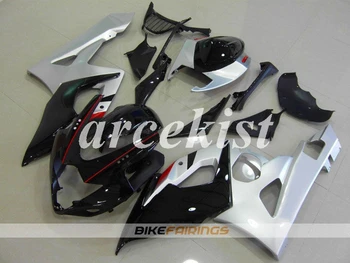 

Injection New ABS Motorcycle Full Fairings Kit Fit For SUZUKI GSX-R1000 K5 2005 2006 05 06 GSXR1000 body set Custom Silver black