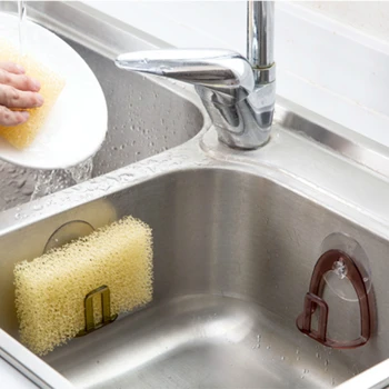 

Kitchen Suction Cup Sink Drain Rack Sponge Storage Holder Kitchen Sink Soap Rack Drainer Rack Bathroom Accessories Organizer