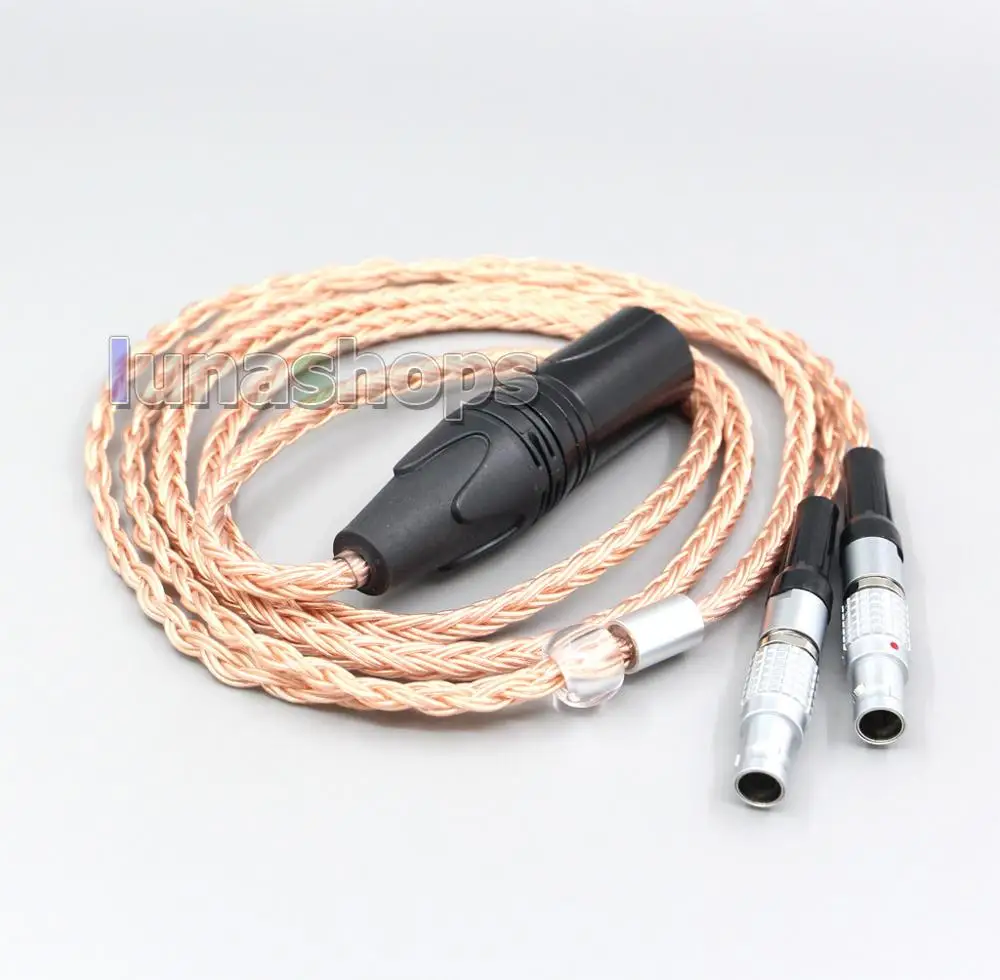 XLR 3 4 Pole 6 5mm 16 Core 7N OCC Headphone Cable For Focal Utopia Fidelity Circumaural Headphone LN006862