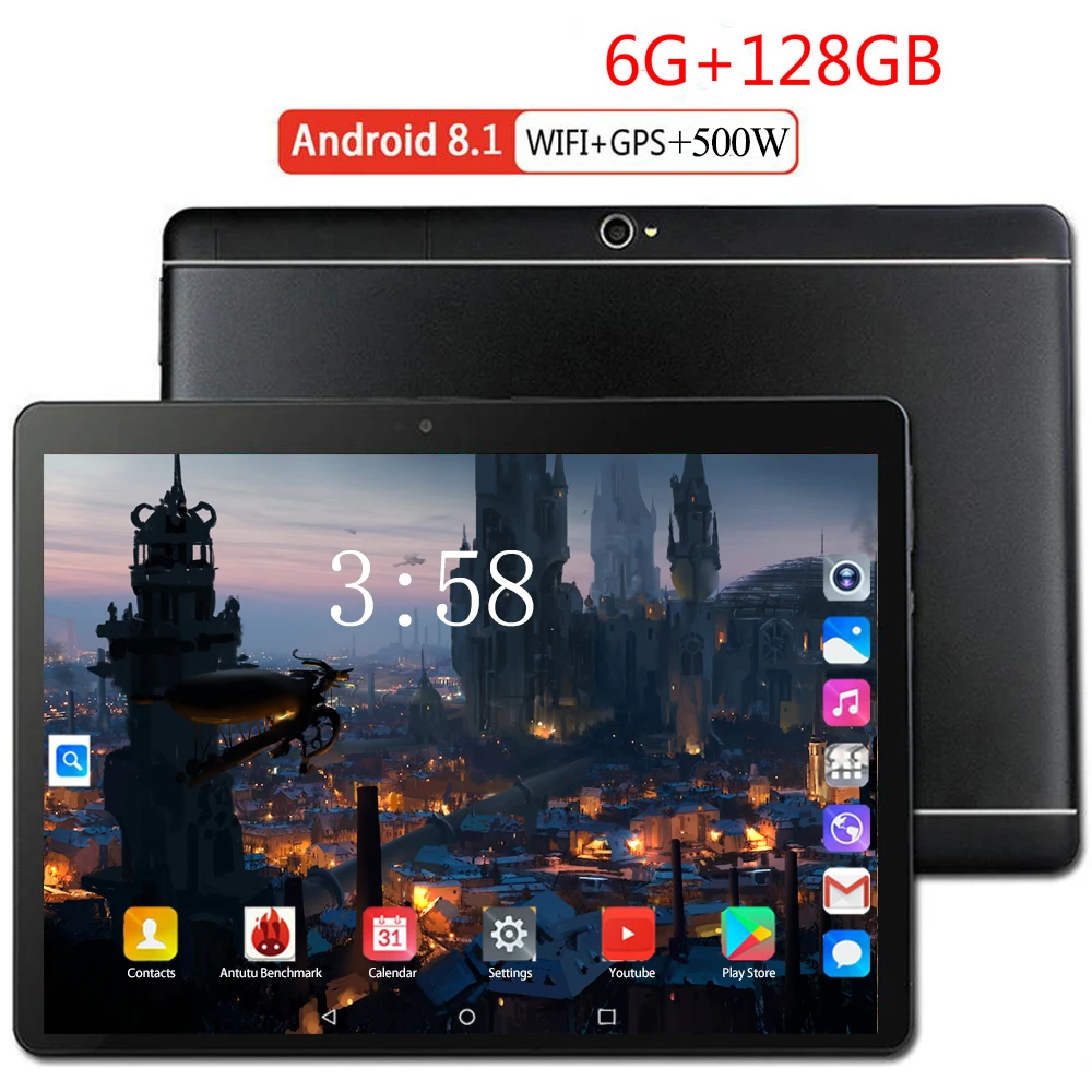 Планшет с 8-ядерным процессором ОЗУ 6 ГБ ПЗУ 2020 4G LTE 8 0 дюйма IPS 5 МП SIM-карта |