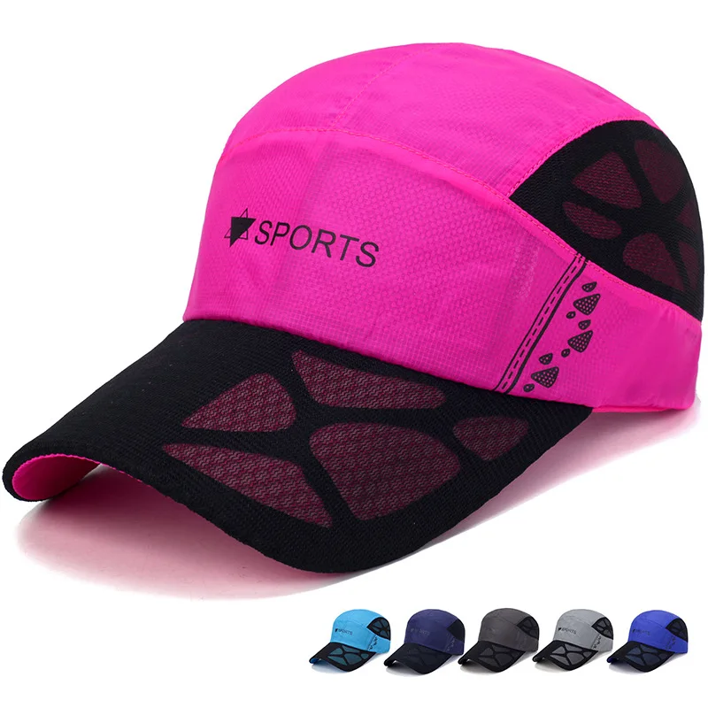Bone Snapback Mesh-Cap Tennis-Hat Running-Cap Baseball Cycling Breathable Sport Women