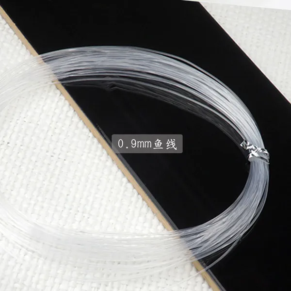 1 Roll 0.4 0.5 0.6 0.7 0.8 1mm Stong DIY Crystal Beading Cord Line Clear Beading String Wire for Hanging Pendant Jewelry Making - Цвет: Dia 0.9mm (15 Meter)