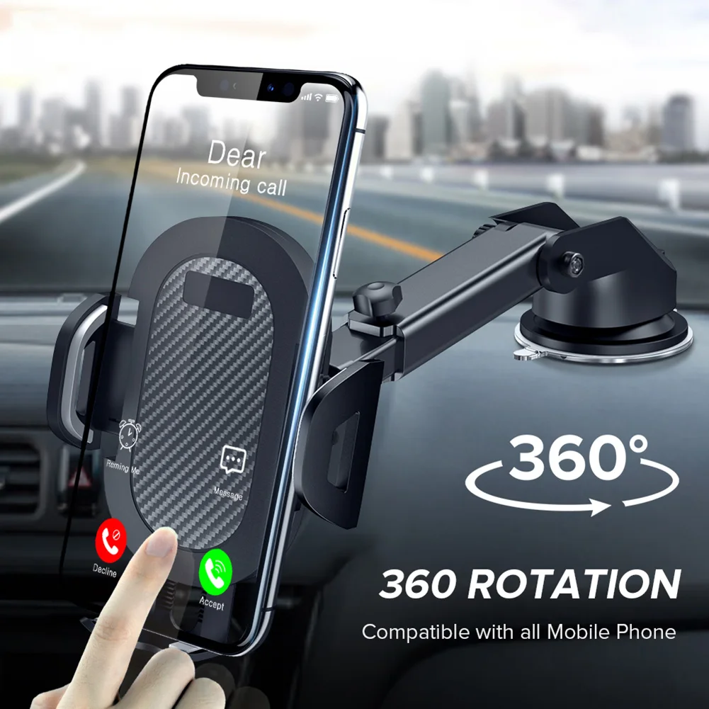 Присоска Автомобильный кронштейн для телефона 360 Автомобильный кронштейн без магнитной поддержки мобильного телефона смартфона