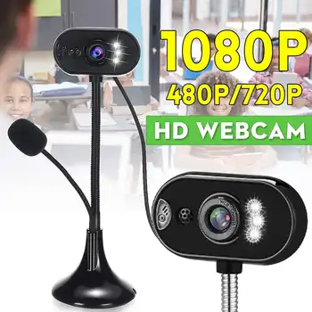 

1080P HD Webcam USB Camera Built-in Microphone Video Webcam Video Teaching Live Video Chat mini Camera For Student