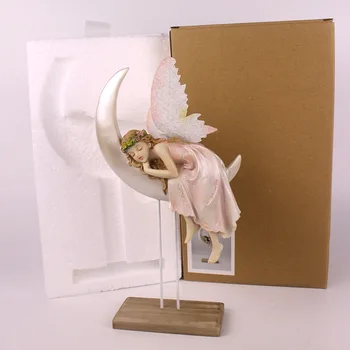 

32cm Resin Flower Fairy Beauty Angel Figurines European Home Accessories Creative Girl Children Birthday Wedding Gifts