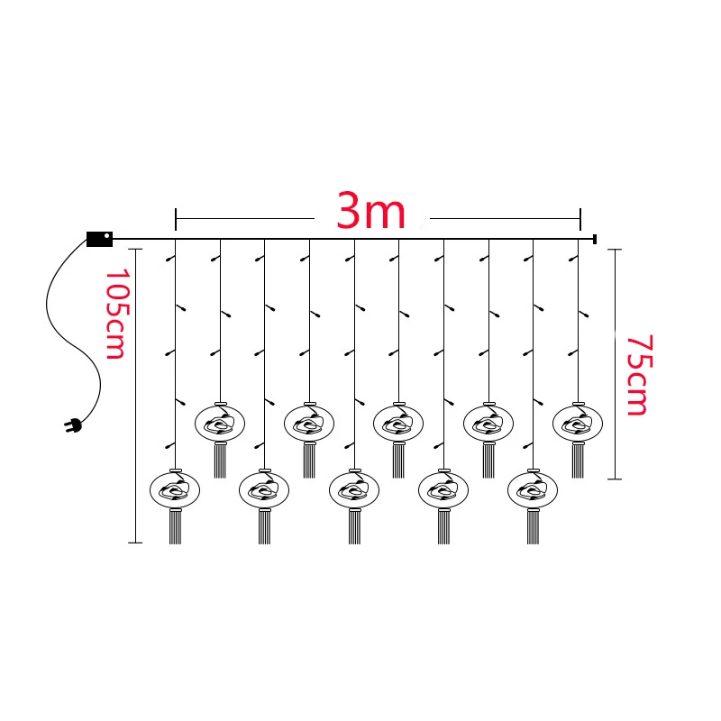 Рисунок 6 - Новогодние оконные занавески PheiLa
