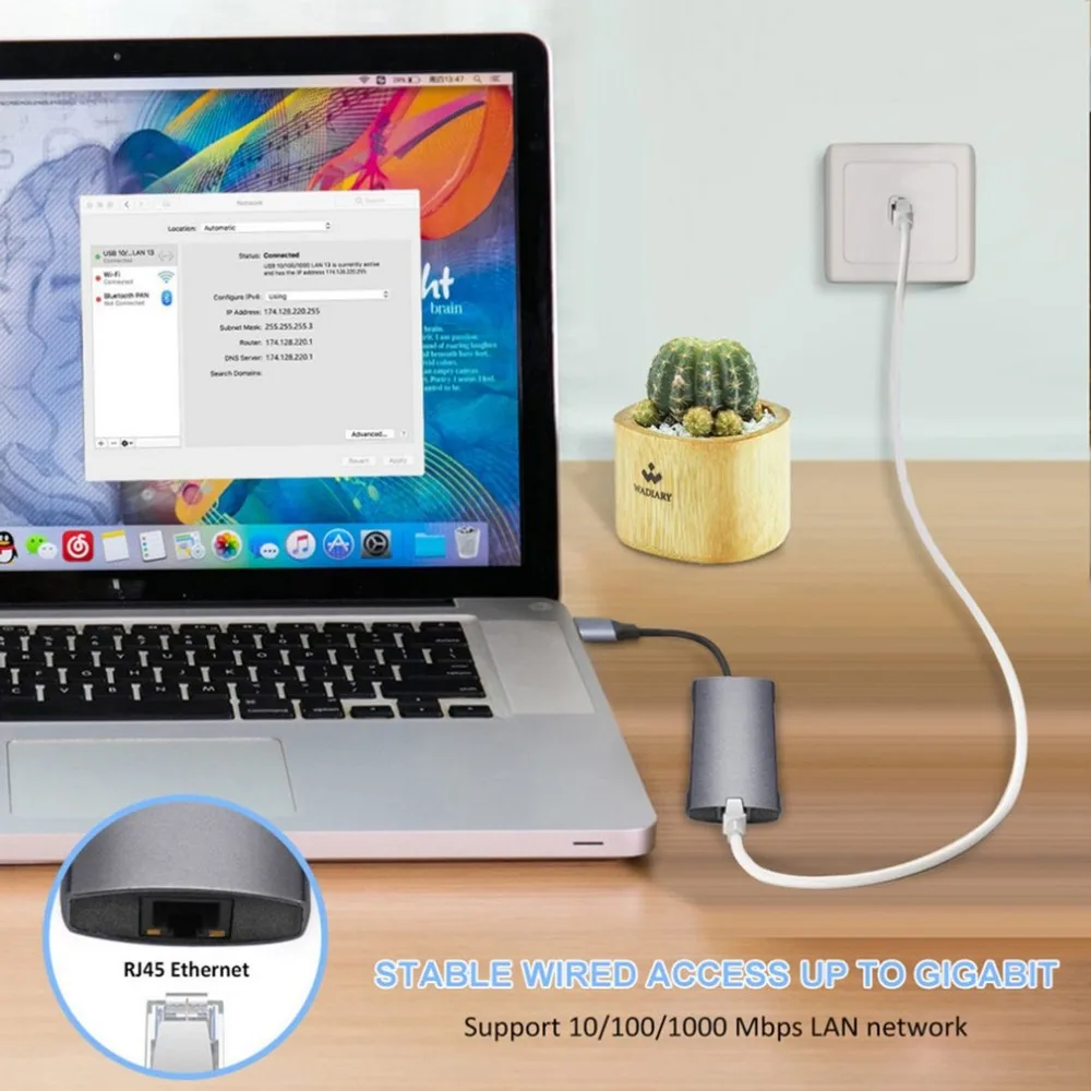 USB C док-ноутбук 9 в 1 многопортовый USB C концентратор адаптер зарядка питания для Chromebooks/MacBook Pro