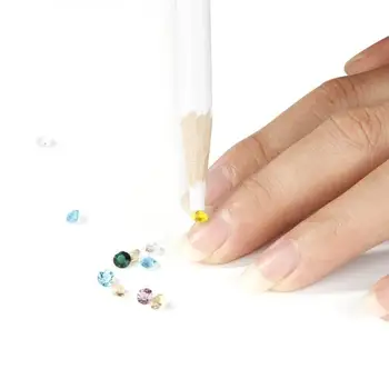 

DIY Nail Professional Dotting Tool Easily Picking Up Rhinestone Picker Wax Pencil Picker Rhinestones Nail Art Decoratio TSLM1