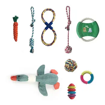 

9Pcs Dog Chewing Toys for Aggressive Chewers Dental Health Pet Indestructible