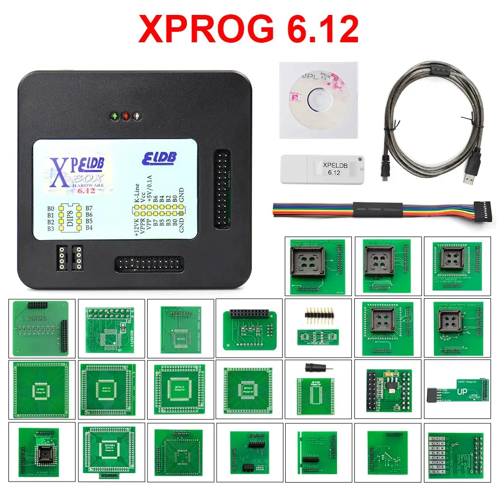 Лучшая цена Xprog 6,12 XPELDB XPROG-M V6.12 V5.84 V5.74 V5.55 XPROG коробка Авто ECU чип Тюнинг программист черный металлический ящик XPROG-M - Цвет: XRROG V6.12