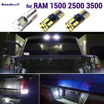 

Pure White LED Bulbs License Plate + Backup Reverse + High Mount Lights Kit for Dodge for Dodge RAM 1500 2500 3500 2003-2006