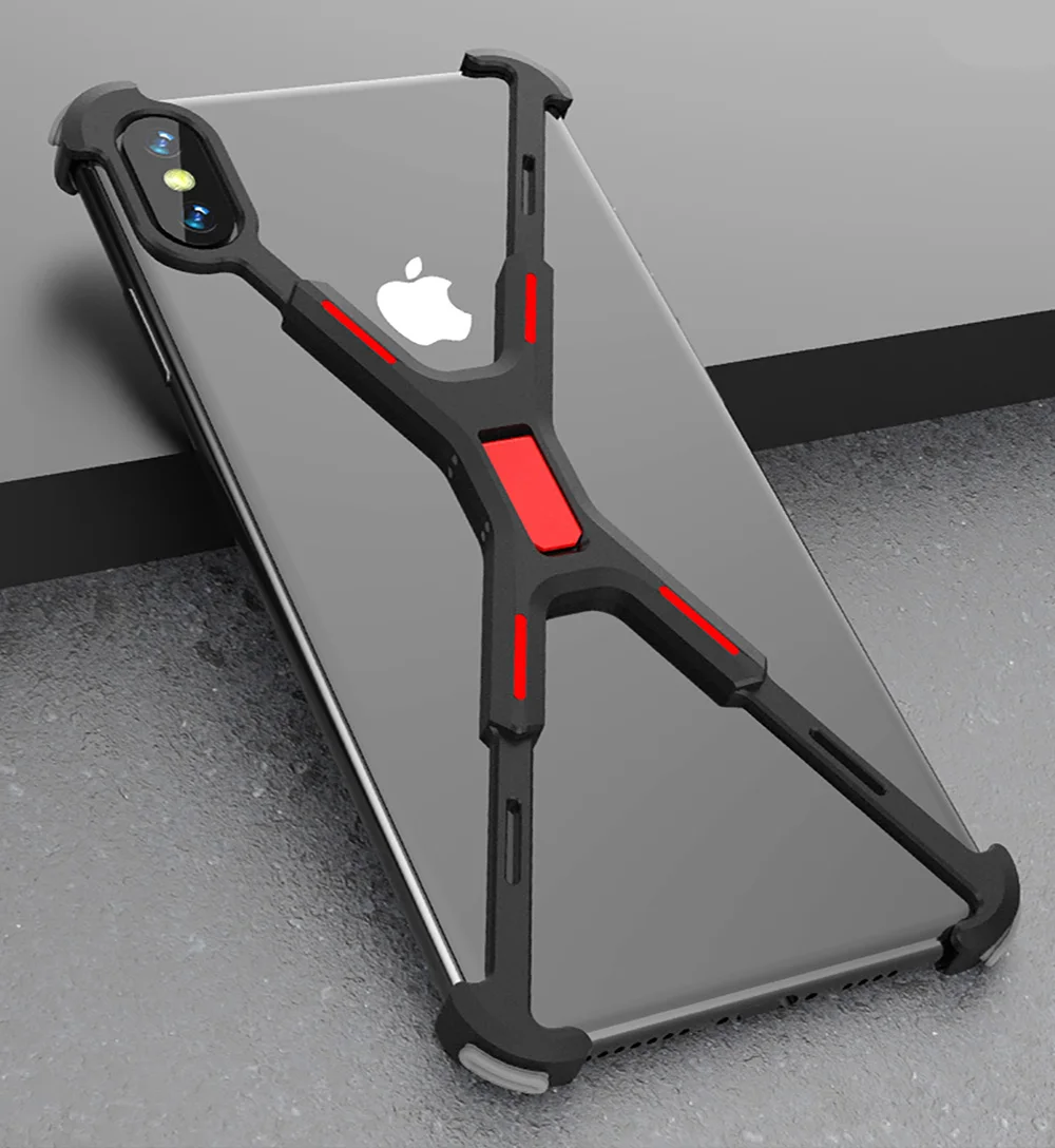R-JUST металлический чехол для телефона iPhone X XS Max XR 6 7 8 8Plus сверхпрочный каркас