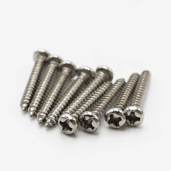 

stainless steel self tapping screws round phillps head M2.6 M3 M4 M5 M6 M8