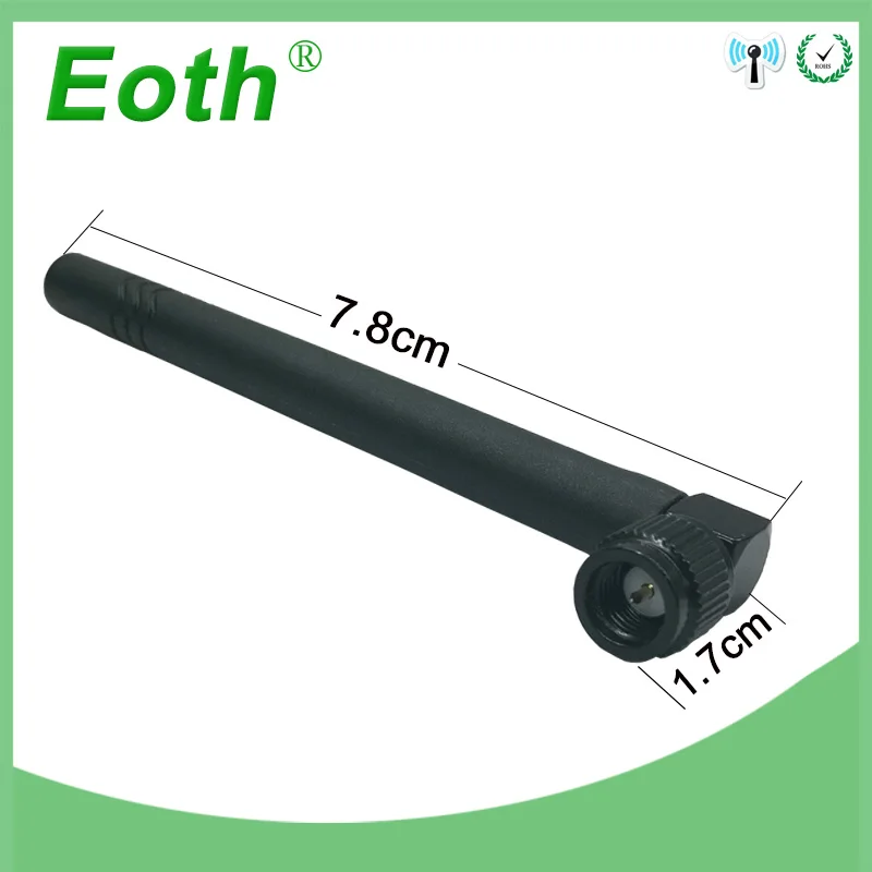 이오타 도매 순수 구리 2.4GHz 안테나 WIFI 3dbi SMA 남성형 2.4GHz 안테나 와이파이 안테나 블랙 무선 와이파이 공유기용