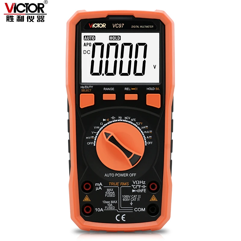Victor Vc97 Digital Multimeter True Rms Auto Range Dc/ac Resistance