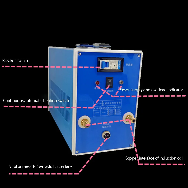 ZVS высокочастотный индукционный нагреватель машина металлическая плавильная печь Высокочастотная Сварка металлическое закалочное оборудование Низковольтное