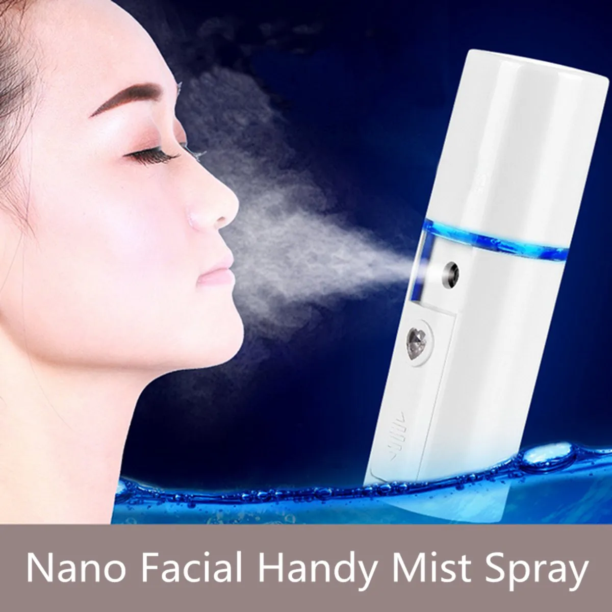 

Portable Facial Mist Spray Atomization Eyelash Extensions USB Charging Handy Facial Moisturizing Beauty Atomization Tool Device
