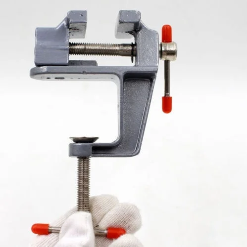 Алюминиевый миниатюрный маленький зажим для хобби ювелира на настольной скамейке тиски мини-инструмент