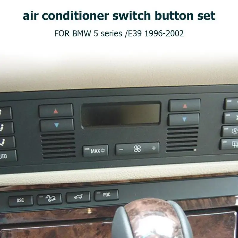 VODOOL Автомобильная консоль A/C климат контроль кондиционер переключатель кнопка чехол для ключа крышка комплект для BMW X5 E53 99-06 5 серия E39 96-02