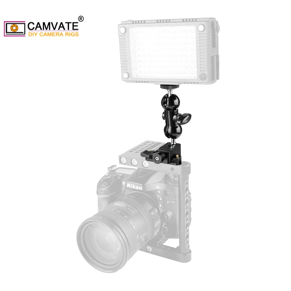 CAMVATE 360 ° Мини шаровая Головка & SWAT рельсовый зажим НАТО безопасная рельсовая