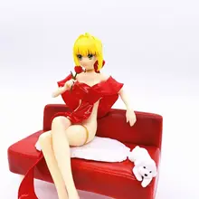 Fate/халат EXTRA Stay Night fate Grand Order Saber Lily Нерон Клавдий красное платье Ver. ПВХ фигурка сидя на диване игрушки