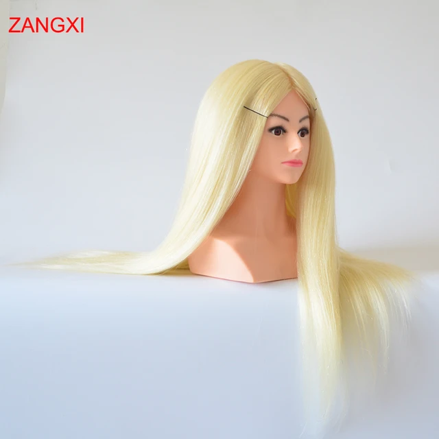 Mannequin Head Training Head 80% Real Human Hair Salon Hairdressing  Practice Can Be Trimmed And Dyed - AliExpress