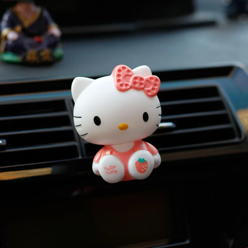 1 шт., милый автомобильный освежитель воздуха hallo kitty cat на выходе, ароматизатор, за исключением запаха, автомобильные аксессуары с орнаментом - Название цвета: STYLE - E