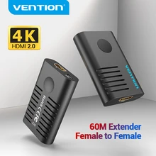 Amplificador de sinal ativo 4k @ 60hz hdmi para hdmi extensão extensão extensão extensão extensão extensão hdmi extensão hdmi extensor hdmi 2.0 fêmea para repetidor fêmea até 10m 60m