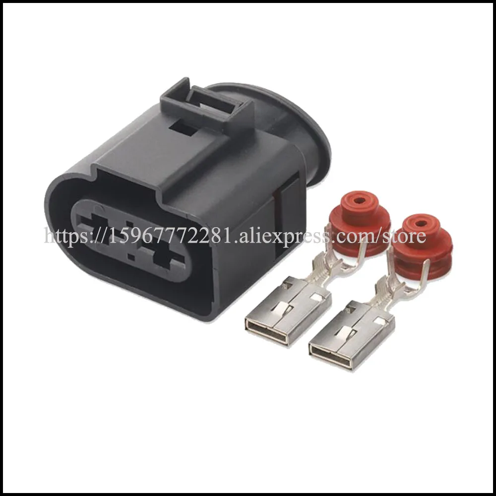 50set 1j0971955 Car Wire Female Cable Waterproof Sheath 6 Pin Connector