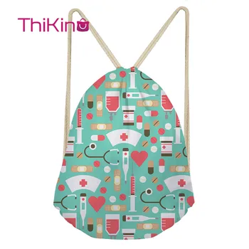 

Thikin Nursing Needle Casual Sack Drawstring Bag for Women Travel Backpack Toddler Softback Lady Beach Mochila DrawString Bag
